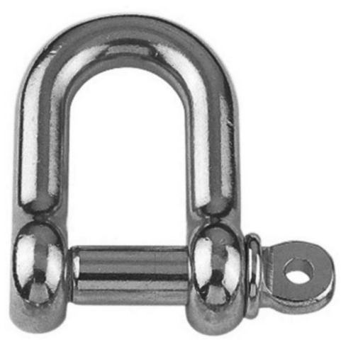 D-shackle Stainless steel A4