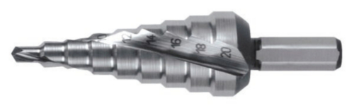 Ruko Stufenbohrer Spiral Fluted with Split point HSS 1-9 4,0-20,0MM