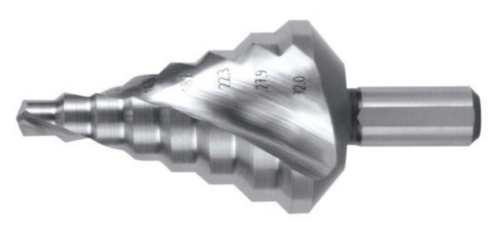 Ruko Step drill Spiral Fluted with Split point HSS 6-8 6,0-32,0MM