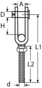 Ligação flexível Aço inoxidável (Inox) A4