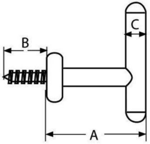 Proteção de fecho Aço inoxidável (Inox) A2 40MM