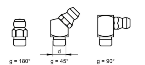 Gresoare presabile tip A/B/C (A=180°/B=45°/C=90°) Oțel Zincat