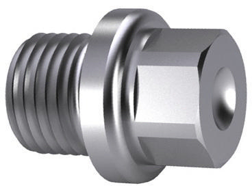 Hexagon head screw plug with collar, pipe thread DIN 910 Stainless steel A2